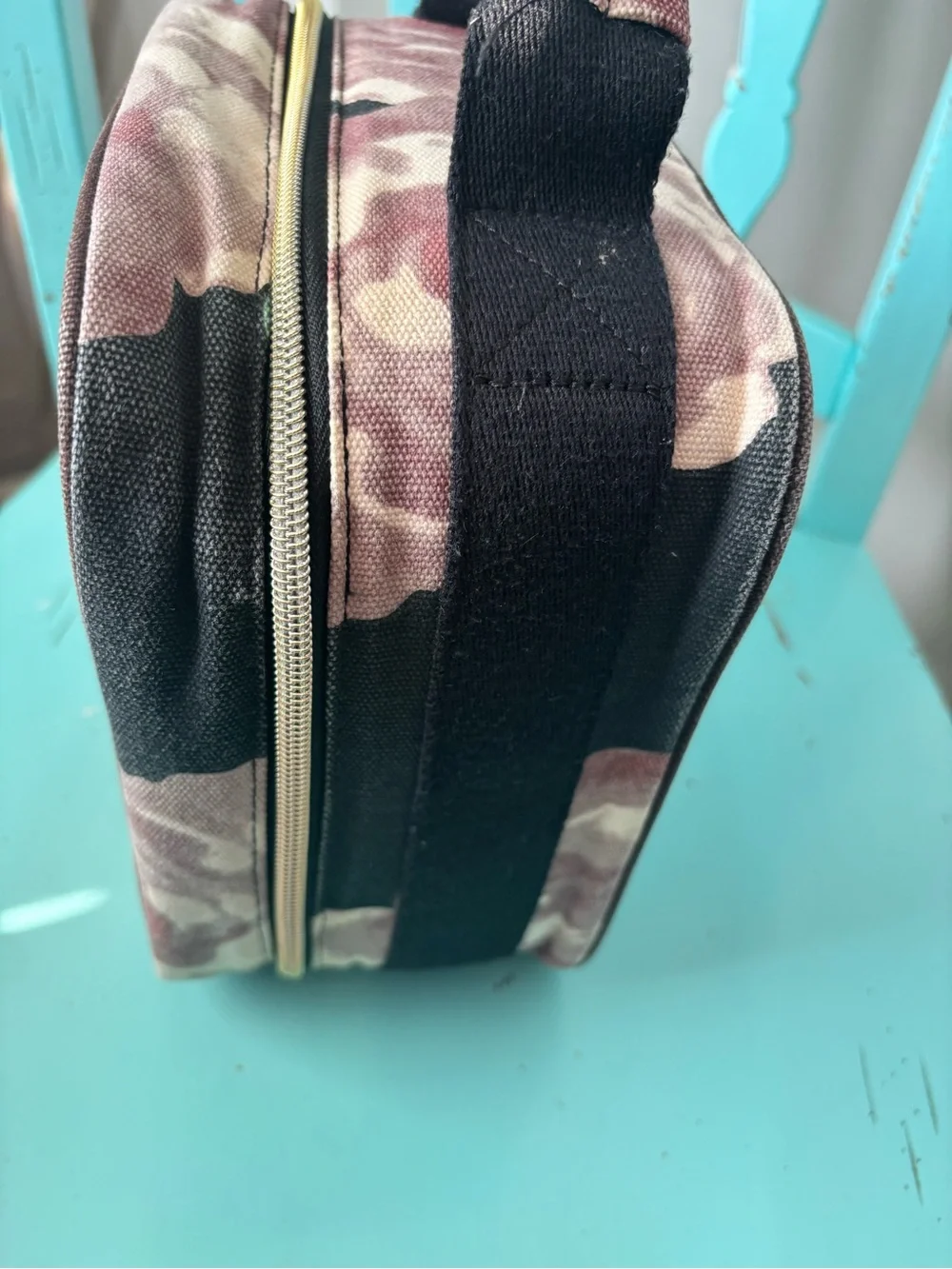 Pottery Barn Teen Backpack & Lunch Bag Set in Black and Dusty Rose